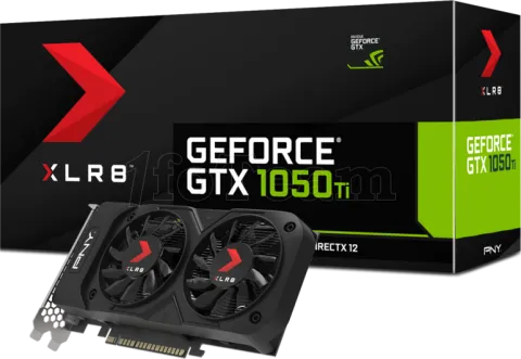Photo de Carte Graphique Nvidia PNY GeForce GTX 1050 Ti XLR8 OC Gaming Twin Fan 4Go