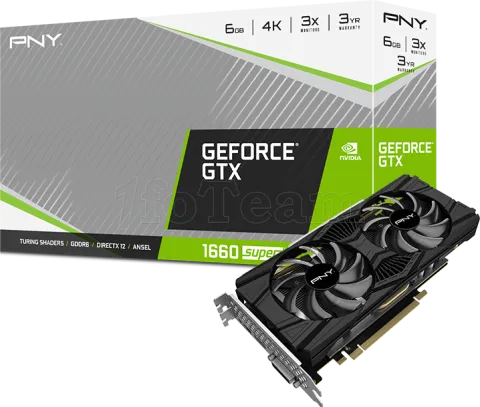 Photo de Carte Graphique Nvidia PNY GeForce GTX1660 Super Dual Fan 6Go GDDR6
