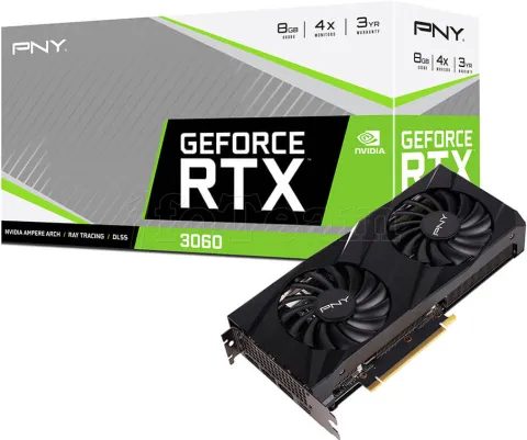 Photo de Carte Graphique Nvidia PNY GeForce RTX 3060 Verto Dual Fan 8Go