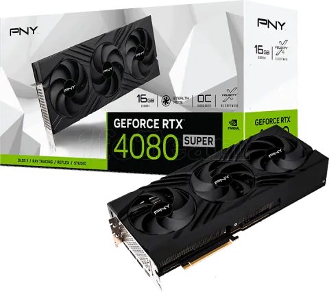 Photo de Carte Graphique Nvidia PNY GeForce RTX 4080 Super Verto Triple Fan OC 16Go