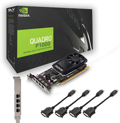 Photo de Carte Graphique Nvidia PNY Quadro P1000 4Go PCI-E