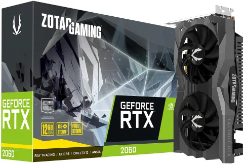 Photo de Carte Graphique Nvidia Zotac GeForce RTX 2060 Twin Fan 12Go