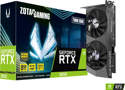 Photo de Carte Graphique Nvidia Zotac GeForce RTX 3050 Twin Edge LHR 8Go