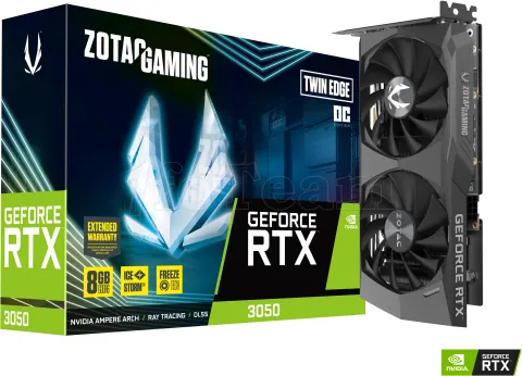 Photo de Carte Graphique Nvidia Zotac GeForce RTX 3050 Twin Edge OC LHR 8Go