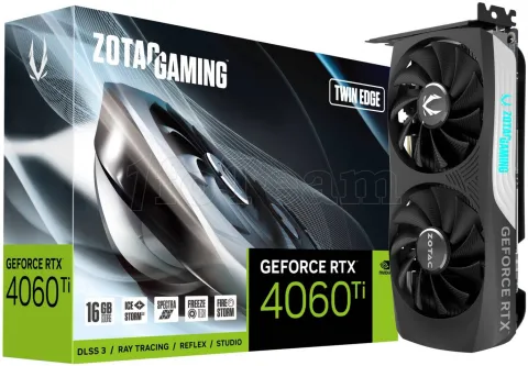 Photo de Carte Graphique Nvidia Zotac GeForce RTX 4060 Ti Twin Edge 16Go