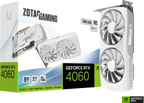 Photo de Carte Graphique Nvidia Zotac GeForce RTX 4060 Twin Edge OC White 8Go