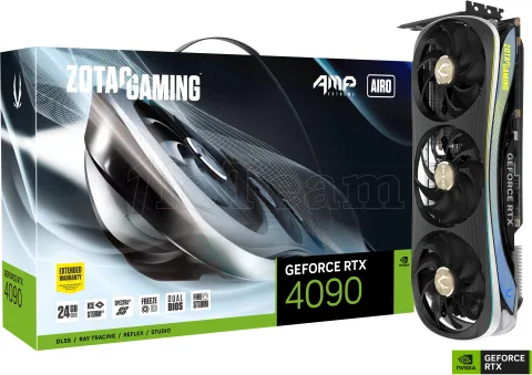 Photo de Carte Graphique Nvidia Zotac GeForce RTX 4090 Amp Extreme Airo 24Go