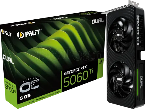 Photo de Carte Graphique Palit GeForce RTX 5060 Ti Dual OC 8Go