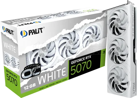 Photo de Carte Graphique Palit GeForce RTX 5070 White OC