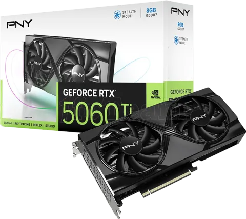 Photo de Carte Graphique PNY GeForce RTX 5060 Ti Dual Fan 8Go