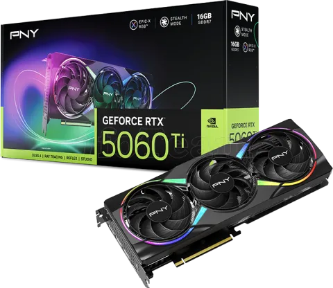 Photo de Carte Graphique PNY GeForce RTX 5060 Ti Epic-X Triple Fan 16Go