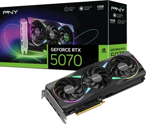 Photo de Carte Graphique PNY GeForce RTX 5070 Epic-X Triple Fan