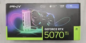 Photo de Carte Graphique PNY GeForce RTX 5070 Ti Epic-X Triple Fan OC Plus - S/N M525036134 - ID 222253