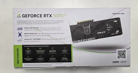 Photo de Carte Graphique PNY GeForce RTX 5070 Ti Triple Fan OC - S/N MO25008224 - ID 222224