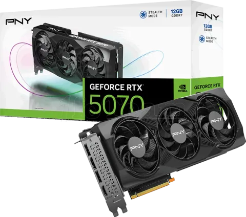 Photo de Carte Graphique PNY GeForce RTX 5070 Triple Fan