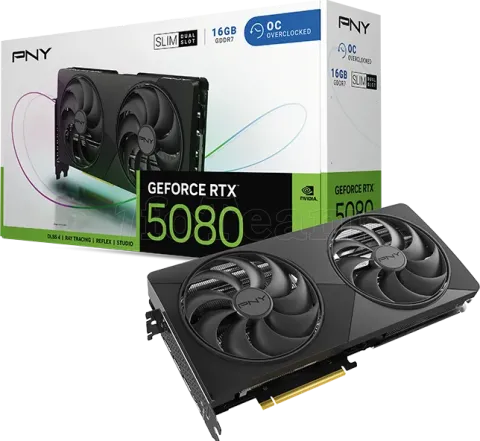 Photo de Carte Graphique PNY GeForce RTX 5080 Dual Fan Slim OC