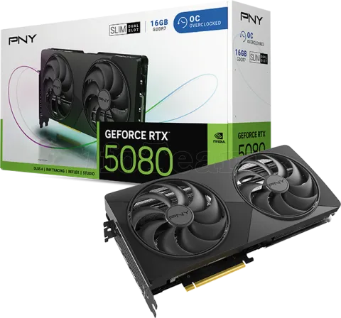 Photo de Carte Graphique PNY GeForce RTX 5080 Slim Dual Fan OC