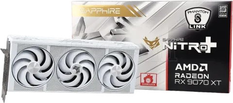Photo de Carte Graphique Sapphire Radeon RX 9070 XT Nitro+ PhantomLink Polar OC