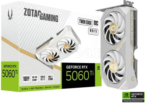 Photo de Carte Graphique Zotac Gaming GeForce RTX 5060 Ti Twin Edge OC White 16Go