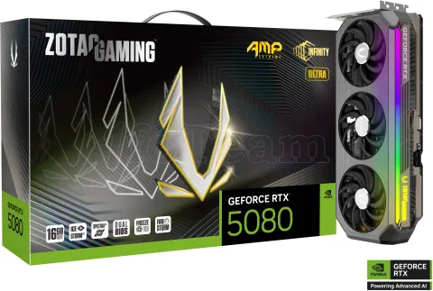 Photo de Carte Graphique Zotac Gaming GeForce RTX 5080 Amp Extreme Infinity Ultra