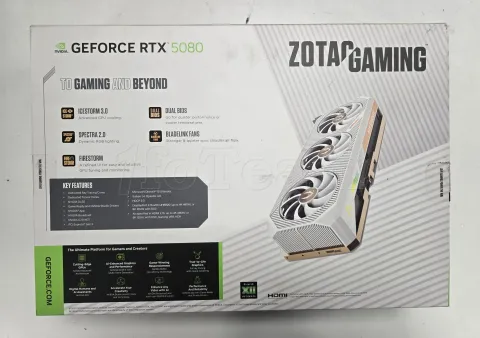 Photo de Carte Graphique Zotac Gaming GeForce RTX 5080 Solid OC White - S/N N251600014836 - ID 222241