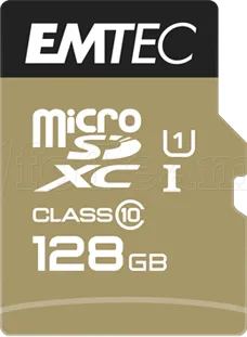 Photo de Carte mémoire Micro SD Emtec EliteGold - 128Go avec adaptateur