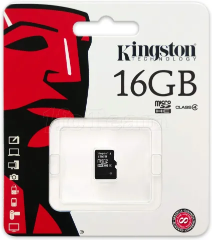 Photo de Carte mémoire Micro SD Kingston 8Go SDHC Class 4