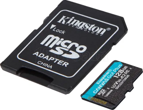 Photo de Carte mémoire Micro SD Kingston Canvas Go! Plus - 128Go