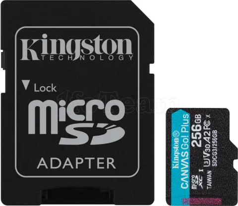 Photo de Carte mémoire Micro SD Kingston Canvas Go! Plus - 256Go