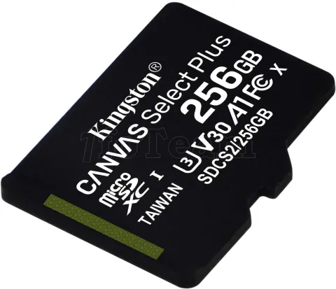 Photo de Carte mémoire Micro SD Kingston Canvas Select Plus - 256Go