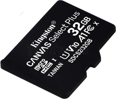 Photo de Carte mémoire Micro SD Kingston Canvas Select Plus - 32Go