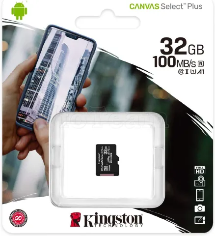 Photo de Carte mémoire Micro SD Kingston Canvas Select Plus - 32Go