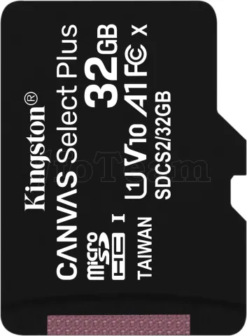 Photo de Carte mémoire Micro SD Kingston Canvas Select Plus - 32Go