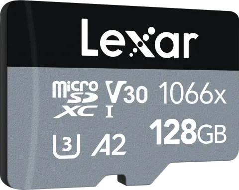 Photo de Carte mémoire Micro SD Lexar 1066x - 128Go avec adaptateur