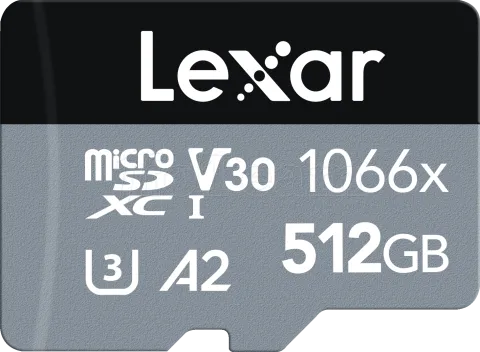 Photo de Carte mémoire Micro SD Lexar 1066x - 512Go avec adaptateur