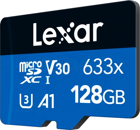 Photo de Carte mémoire Micro SD Lexar 633x - 128Go avec adaptateur