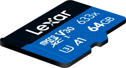 Photo de Carte mémoire Micro SD Lexar 633x - 64Go