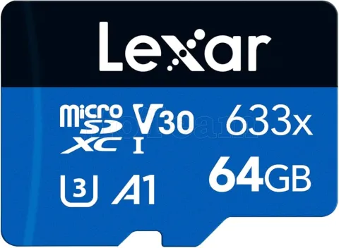 Photo de Carte mémoire Micro SD Lexar 633X - 64Go