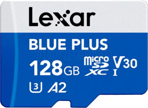 Photo de Carte mémoire Micro SD Lexar Blue Plus - 128Go