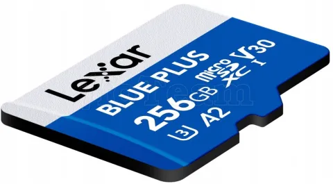 Photo de Carte mémoire Micro SD Lexar Blue PLus - 256Go