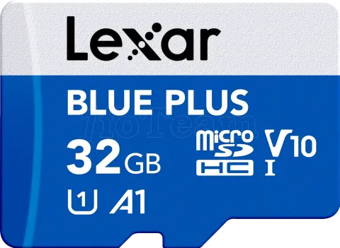 Photo de Carte mémoire Micro SD Lexar Blue Plus - 32Go
