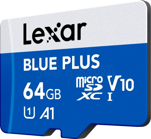 Photo de Carte mémoire Micro SD Lexar Blue Plus - 64Go