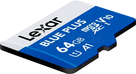 Photo de Carte mémoire Micro SD Lexar Blue Plus - 64Go