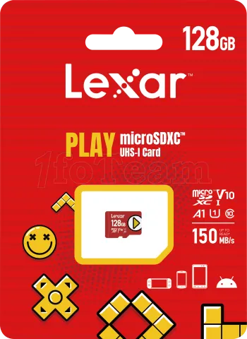 Photo de Carte mémoire Micro SD Lexar Play - 128Go