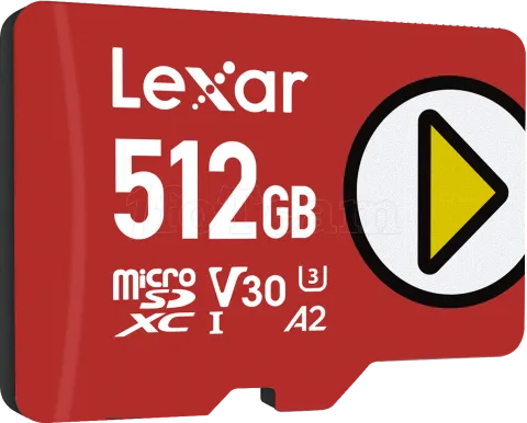 Photo de Carte mémoire Micro SD Lexar Play - 512Go