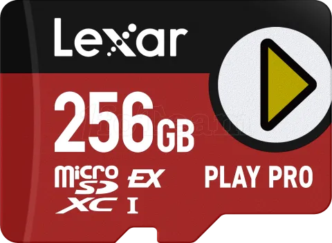Photo de Carte mémoire Micro SD Lexar Play Pro - 256Go