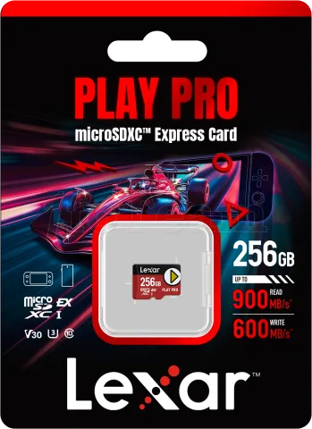 Photo de Carte mémoire Micro SD Lexar Play Pro - 256Go