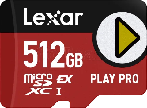 Photo de Carte mémoire Micro SD Lexar Play Pro - 512Go