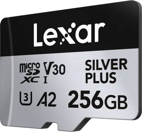 Photo de Carte mémoire Micro SD Lexar Silver Plus - 256Go