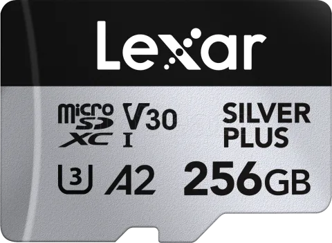 Photo de Carte mémoire Micro SD Lexar Silver Plus - 256Go